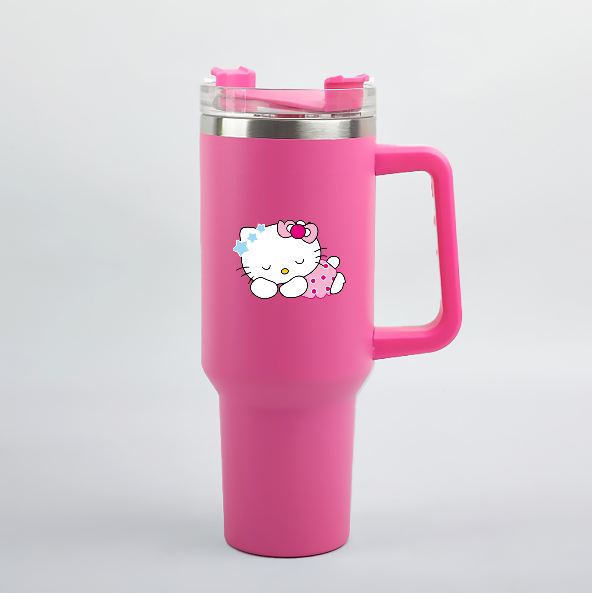 （画像用） Hello Kitty ハローキティ 1200mL車用タンブラー（カラープリント）